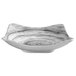 A white and black Elite Global Solutions melamine bowl with a marble design.