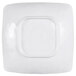 An Elite Global Solutions black square melamine bowl with a square center.