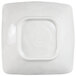 A white square Elite Global Solutions melamine bowl with a square center.