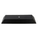 A black G.E.T. Enterprises Bugambilia deep rectangular platter with a textured finish.