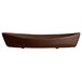 A brown rectangular G.E.T. Enterprises Bugambilia deep boat with a smooth finish.