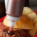 a close up of a burger