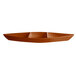 A brown rectangular G.E.T. Enterprises Bugambilia deep boat with dividers.