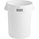 A white plastic bucket with black text that reads "Lavex"