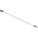 An antique copper-plated Barfly stainless steel bar spoon with a fork on the end.