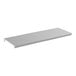 A white rectangular shelf with metal brackets for a Salamander Broiler.