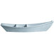 A G.E.T. Enterprises sky blue granite resin-coated aluminum deep boat with dividers.