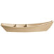 A beige G.E.T. Enterprises resin-coated aluminum boat with dividers.