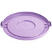 A purple lid on a container.
