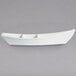 A white G.E.T. Enterprises Bugambilia boat with dividers on a gray background.