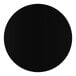 A round, black bar-height table with a 30-inch diameter and a cast iron base.