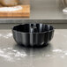 a black cake pan with a ring