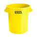 A yellow cylinder with black text reading "Lavex"