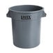 A grey Lavex plastic bucket with black handles.