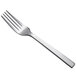 The Oneida Chef's Table Satin stainless steel dessert/salad fork with a silver handle.
