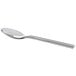 A Oneida stainless steel teaspoon with a silver handle.