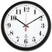 The Chicago Lighthouse 67700002 13 3/4 inch Quartz Contract Black Clock