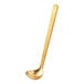 An American Metalcraft hammered gold ladle with a long handle.