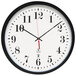 The Chicago Lighthouse 67403302 16 1/2 inch Atomic Slimline Contemporary Black Clock