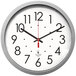 The Chicago Lighthouse 67818003 14 1/2 inch Quartz Flat Rim Silver Clock