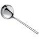 A close-up of a Oneida Chef's Table stainless steel soup ladle with a long handle.