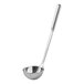 An American Metalcraft stainless steel ladle with a long silver handle.