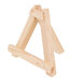 A small wooden Tablecraft easel with a triangle on top.