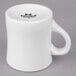a white mug with a handle
