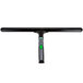 An Unger ErgoTec Ninja T-Bar window washer handle with a green and black handle.