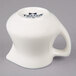 a white cup with a handle
