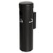 a black can with a cigarette holder