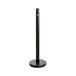 A Lavex black metal pole with a round base.
