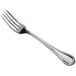 Oneida Titian stainless steel salad/dessert fork with a silver handle.