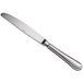 A silver Oneida Titian table knife with a handle.