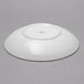 A Schonwald Structure Grey porcelain deep coupe plate with a white background.