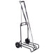 Stebco 390007BLK Black and Chrome Steel Folding Luggage Cart / Hand Truck with 250 lb. Capacity - 12 1/4 inch x 13 inch Platform