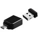 Verbatim 49821 Store 'n' Go Nano Black 16 GB USB Flash Drive with Micro USB Adapter