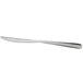 A Sant'Andrea Quantum stainless steel dessert knife with a white background.