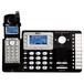 RCA 25252 ViSYS 2 Line Black / Silver Cordless Expandable Phone / Answering System with Handset