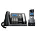 RCA 25255RE2 ViSYS 2 Line Black / Silver Corded / Cordless Phone / Answering System