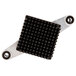 A black square Vollrath Redco InstaCut blade with metal corners.