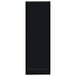 H. Risch, Inc. OM-1P2V Oakmont 4 1/4 inch x 14 inch Double-Sided Black Menu Cover with 3/4 inch Panel Strips