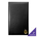 A black leather H. Risch, Inc. Oakmont menu cover with a gold logo.