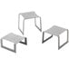 a metal stool with legs