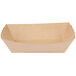 Bagcraft Papercon 300700 5 lb. EcoCraft Grease-Proof Natural Kraft Food Tray - 500/Case