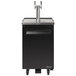 Turbo Air TBD-1SB Double Tap Kegerator Beer Dispenser - Black, (1) 1/2 Keg Capacity