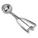 A silver Vollrath stainless steel ice cream scoop with a squeeze handle.