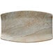 A white rectangular melamine tray with a sandstone design.