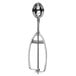 A Vollrath stainless steel oval ice cream scoop with a squeeze handle.