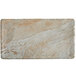 A rectangular stone tray with a stone surface and white border.